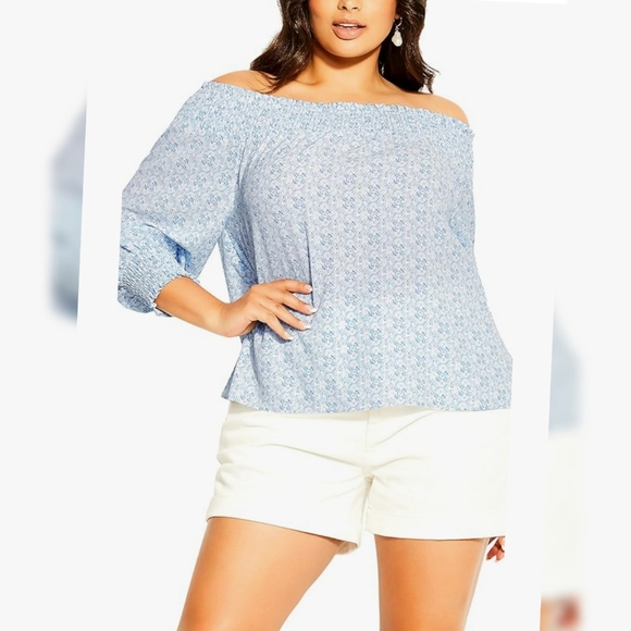 City Chic Tops - City Chic Soft Shadow Top
